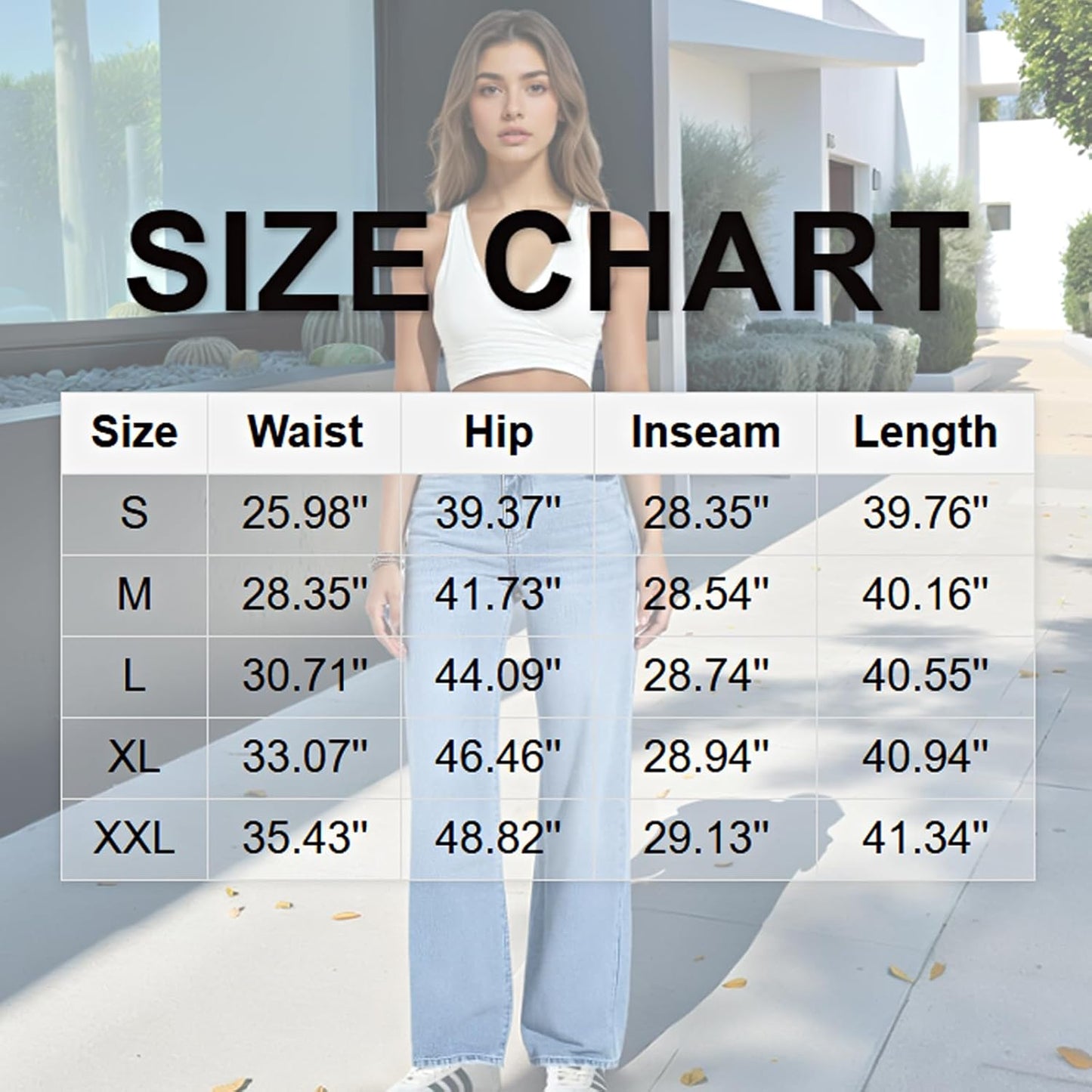 Woman Wide Leg Jeans High Waisted Baggy Jeans Trendy B-light Blue